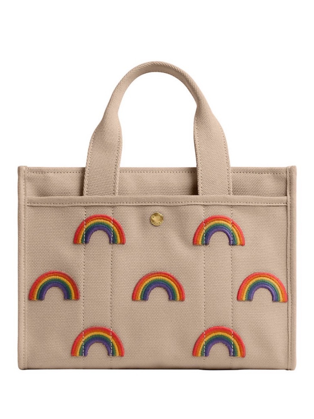 Coach Rainbow Embroidered Cargo Tote 26 - NWT - Picture 2 of 6